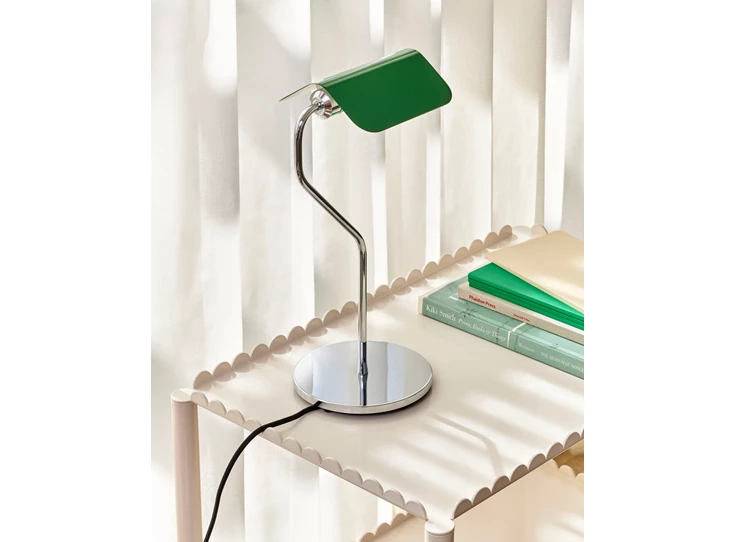 Apex Table Lamp emerald green_Arcs Trolley Low eggshell.jpg