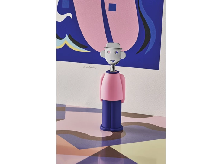 Alessi-Alessandro-M-kurkentrekker-roze-donkerblauw