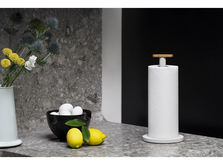 Alessi-Mattina-keukenrolhouder-wit