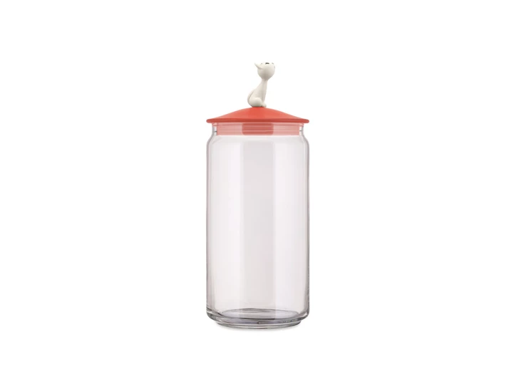 Alessi-Pets-voorraaddoos-katteneten-150cl-red-orange