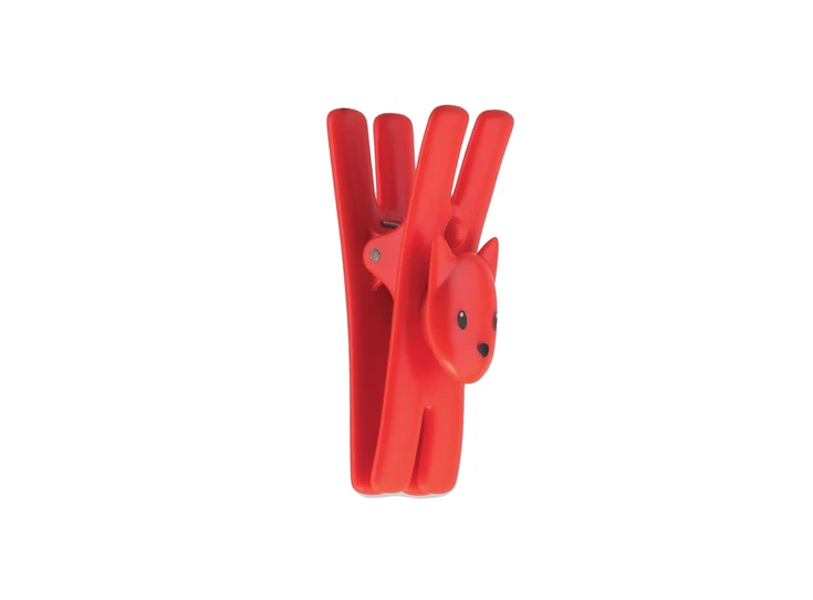 Alessi-Pets-zakklem-met-magneet-kat-set-van-2-red-orange
