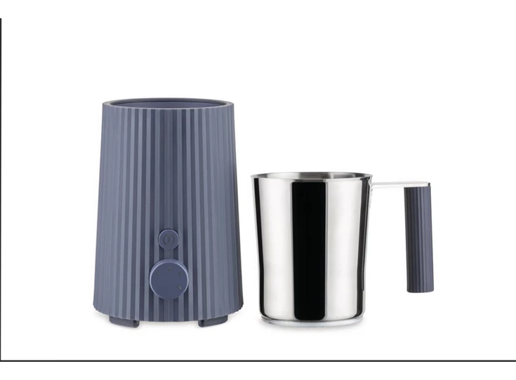Alessi-Plisse-melkopschuimer-grijs