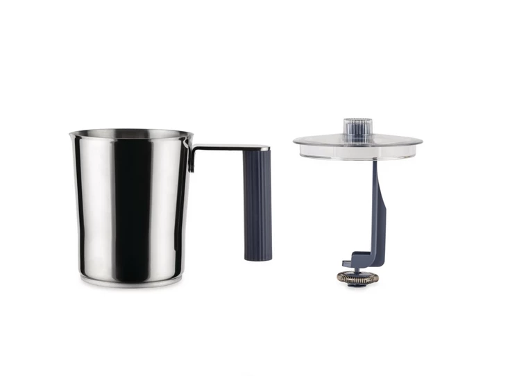 Alessi-Plisse-melkopschuimer-grijs