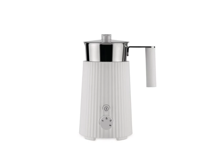 Alessi-Plisse-melkopschuimer-wit