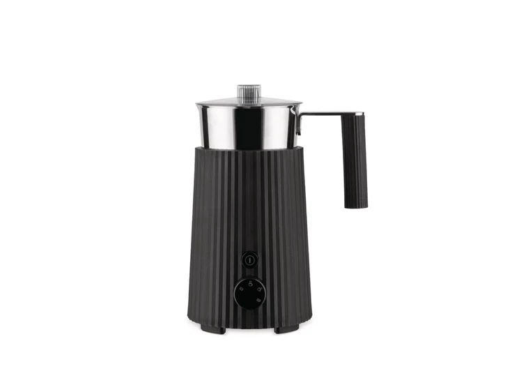 Alessi-Plisse-melkopschuimer-zwart