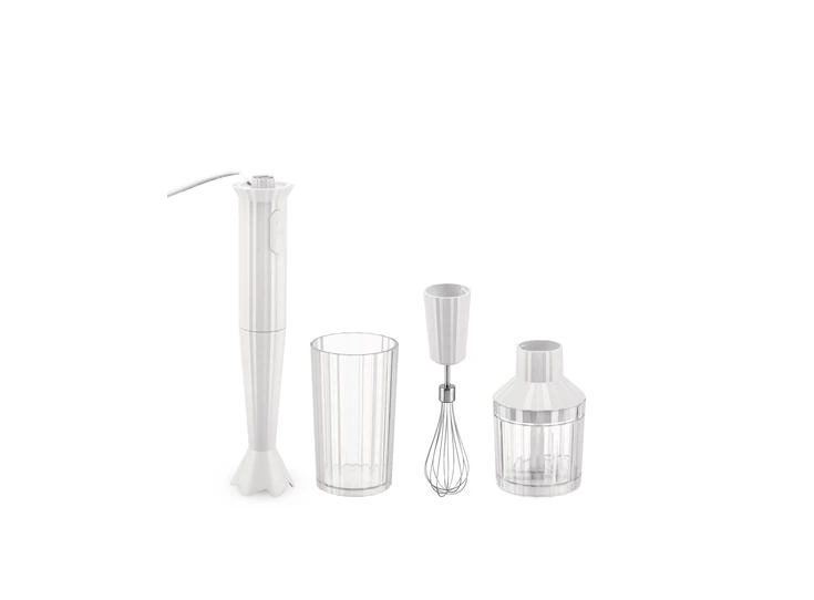 Alessi-Plisse-staafmixer-met-toebehoren-wit