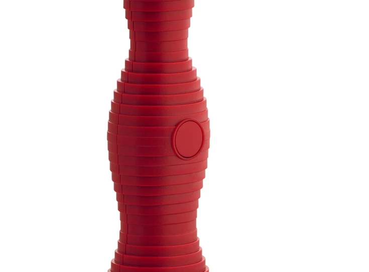 Alessi-Pulcina-melkopschuimer-rood