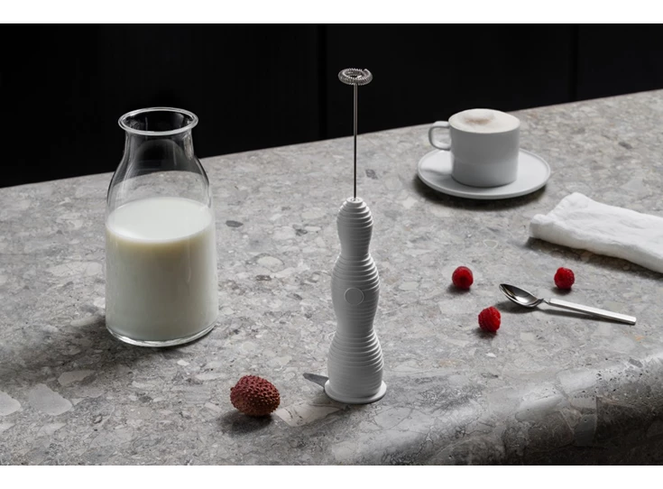 Alessi-Pulcina-melkopschuimer-wit