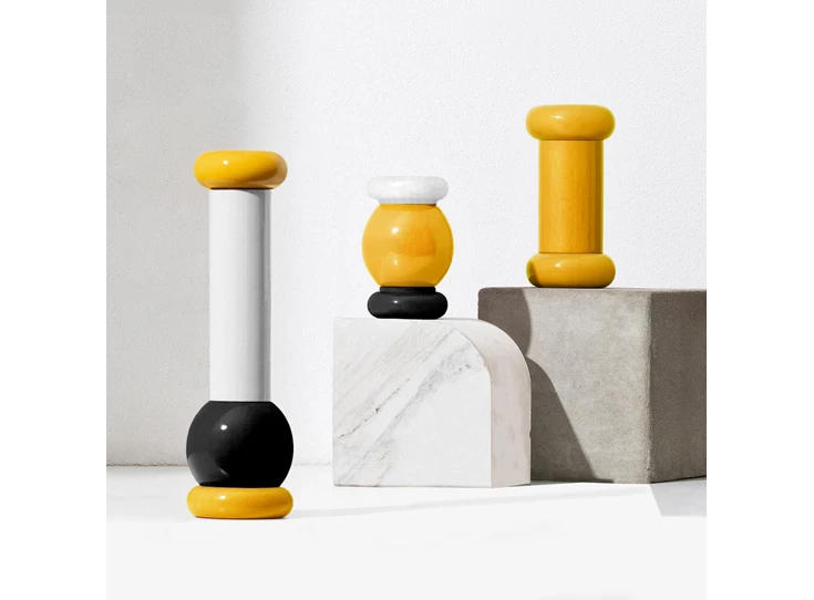 Alessi-Twergi-kruidenmolen-ES19-geel-zwart-wit