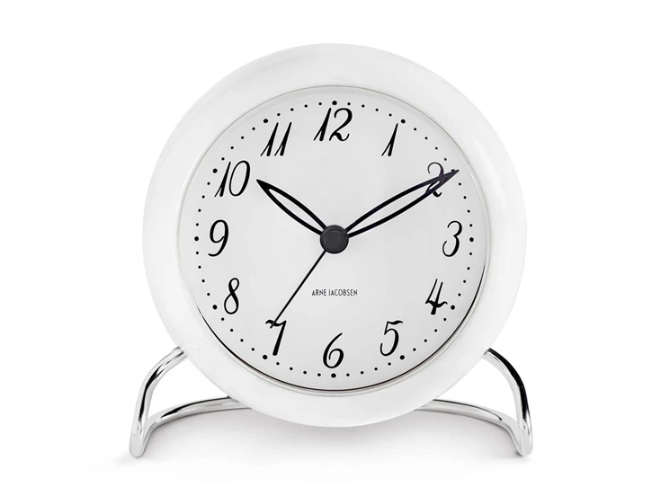 Arne-Jacobsen-table-clock-LK-white
