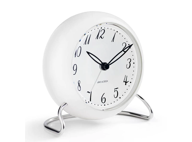 Arne-Jacobsen-table-clock-LK-white