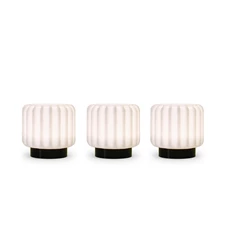 Atelier-Pierre-Dentelles-9-licht-met-USB-set-van-3-H9cm-D9cm-basis-zwart