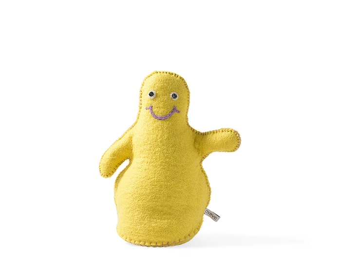 Aveva-dumpling-deurstop-boekensteun-H26cm-geel