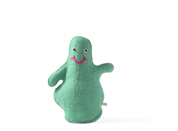 Aveva-dumpling-deurstop-boekensteun-H26cm-groen