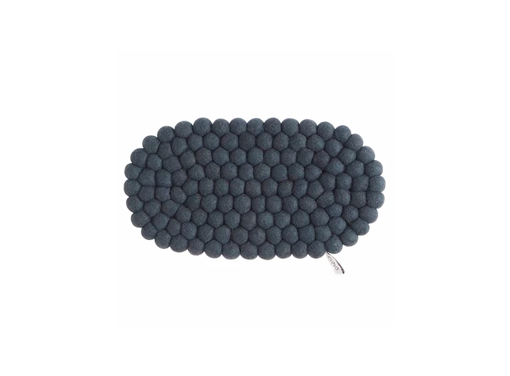 Aveva-potonderzetter-ovaal-19x33cm-donkergrijs