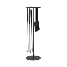 Blomus-Ashi-haardstel-H755cm-D22cm-set-van-5-zwart