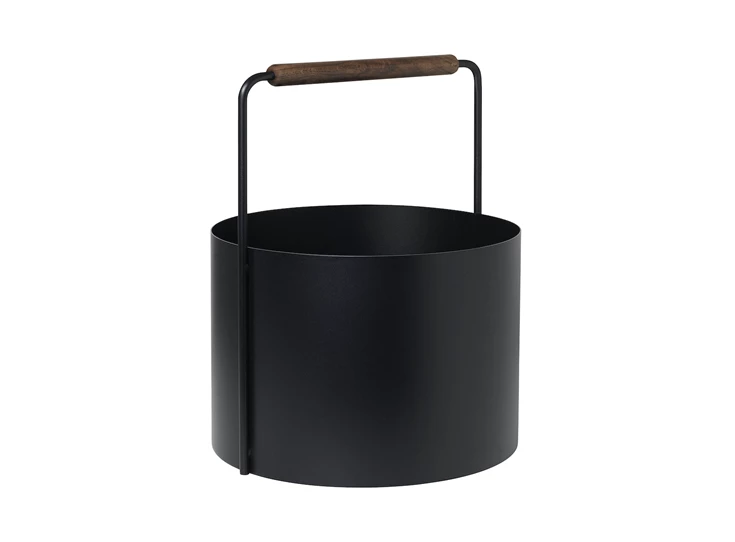 Blomus-Ashi-houtmand-H45cm-D35cm-bruin