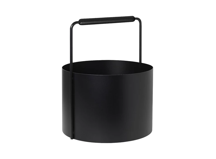 Blomus-Ashi-houtmand-H45cm-D35cm-zwart