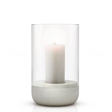 Blomus-Calma-windlicht-met-kaars-H20cm-D12cm-beton-helder