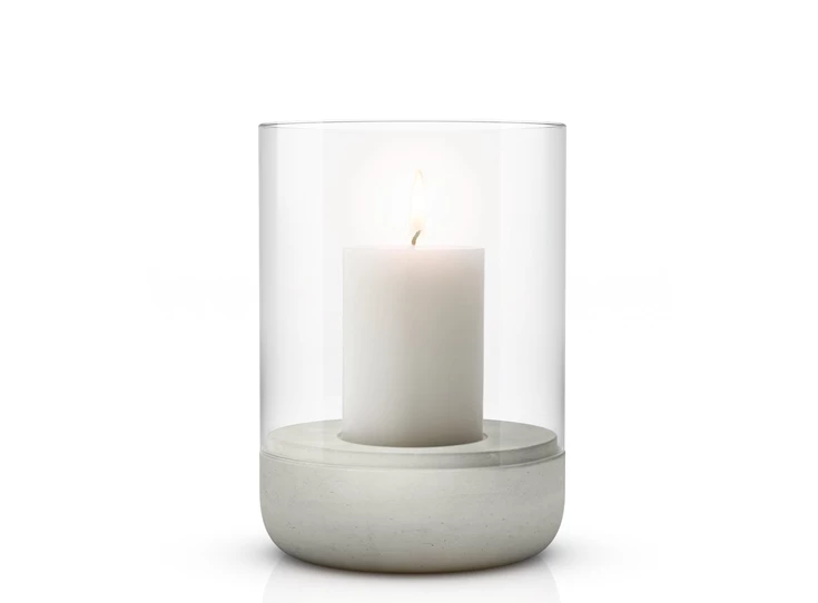 Blomus-Calma-windlicht-met-kaars-H225cm-D15cm-beton-helder