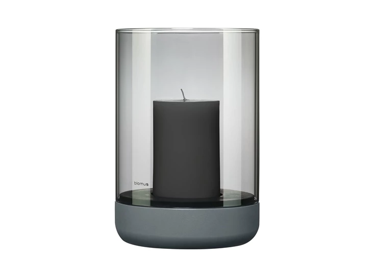 Blomus-Calma-windlicht-met-kaars-H225cm-D15cm-steel-gray-smoke
