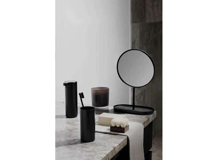 Blomus-Modo-zeepdispenser-H16cm-D55cm-zwart