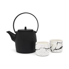 Bredemeijer-Kobe-giftset-theepot-12L-2-kop-zwart