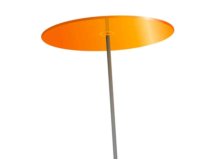 Cazador-del-Sol-uno-oranje-D20cm-H175cm