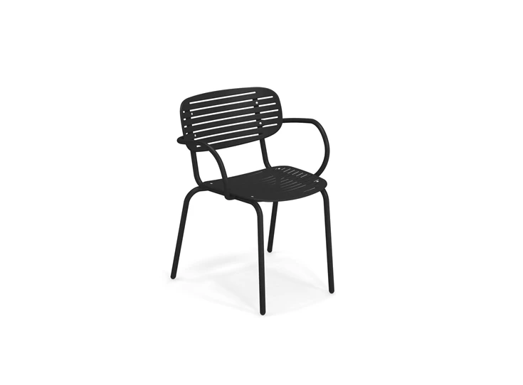 Emu-Mom-stoel-met-armleuning-zwart