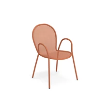 Emu-Ronda-stoel-met-armleuning-maple-red