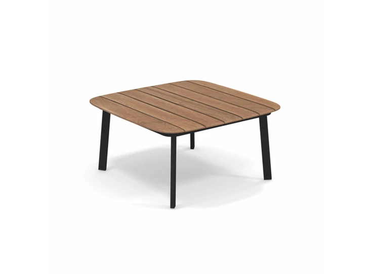 Emu-Shine-lage-tafel-79x79x40cm-zwart-frame-teak-fsc-100