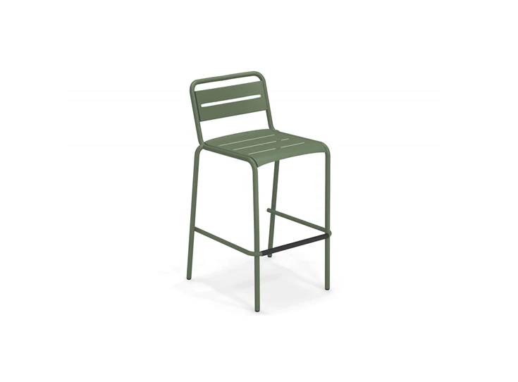 Emu-Star-hoge-stoel-zithoogte-75cm-military-green