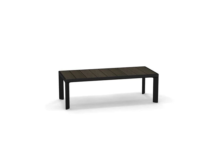 Emu-Tami-lage-tafel-132x57cm-H42cm-zwart-frame-bamboo