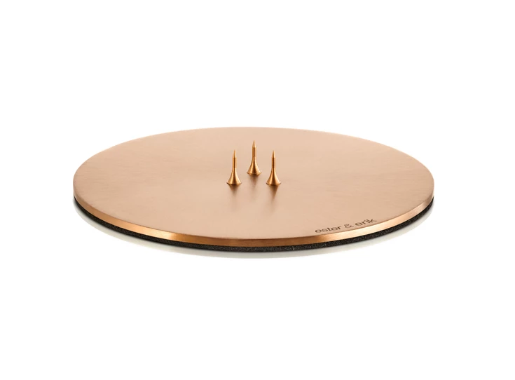 Ester-Erik-kandelaar-plate-D10cm-mat-rose-gold