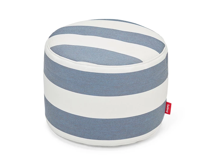 Fatboy-Point-Outdoor-poef-stripe-ocean-blue