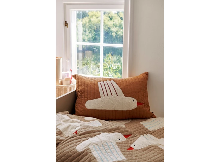 Ferm-Living-Bird-quilted-cushion-40x60cm-sugar-kelp