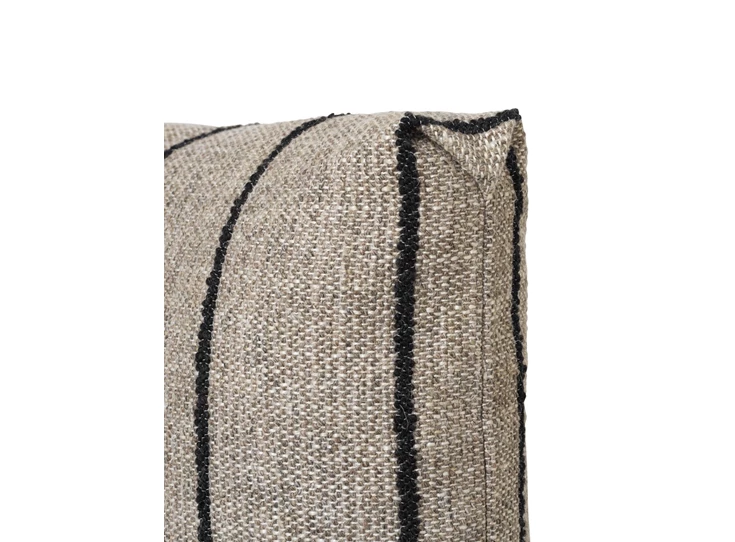 Ferm-Living-Clean-Cushion-kussen-40x60cm-pasadena-sand-zwart