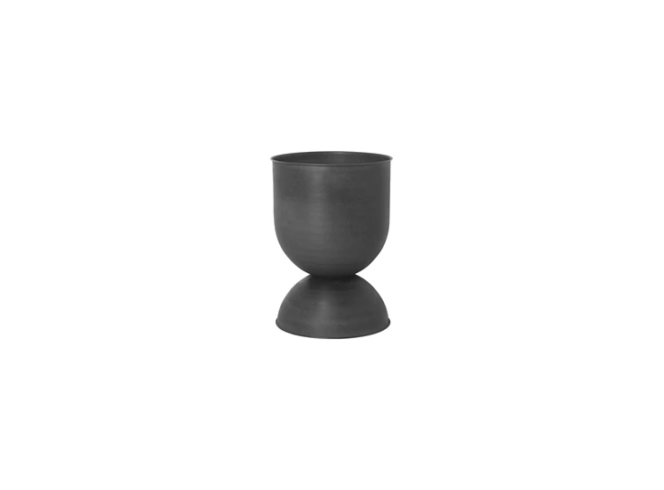Ferm-Living-Hourglass-Pot-Medium-BlackD-Grey