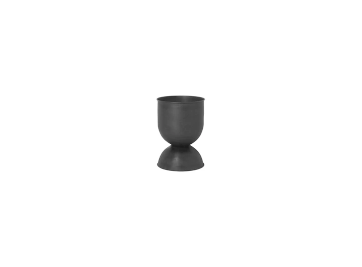Ferm-Living-Hourglass-Pot-Small-BlackD-Grey