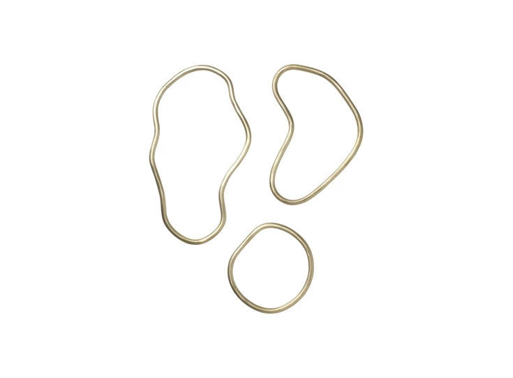 Ferm-Living-Pond-Trivets-Set-of-3-Brass