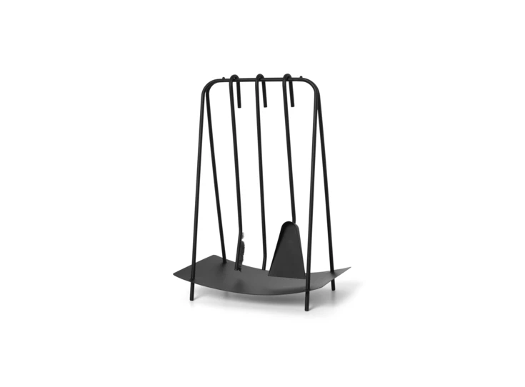 Ferm-Living-Port-Fireplace-Tools-Black