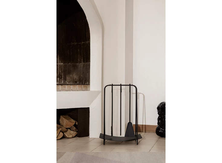 Ferm-Living-Port-Fireplace-Tools-Black