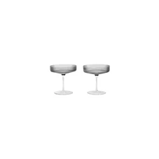 Ferm-Living-Ripple-Champagne-Saucers-Set-of-2-Sm
