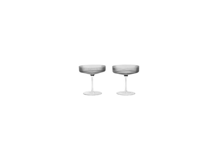 Ferm-Living-Ripple-Champagne-Saucers-Set-of-2-Sm