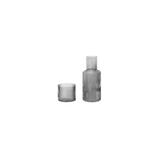 Ferm-Living-Ripple-Small-Carafe-Set-Smoked-Grey
