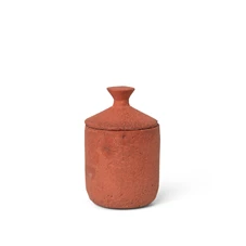 Ferm-Living-Ura-geurkaars-D8cm-H13cm-red-sienna-lemongrass-scent