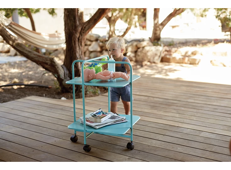 Fermob-Alfred-Gueridon-roltafel-citron-givre