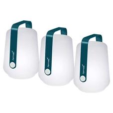 Fermob-Balad-tafellamp-mini-set-van-3-H12cm-bleu-acapulco