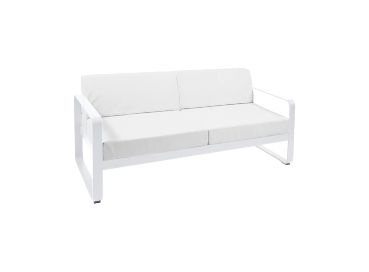 Fermob-Bellevie-sofa-2-zit-160x75x71cm-blanc-coton-wit-stof-blanc-grise