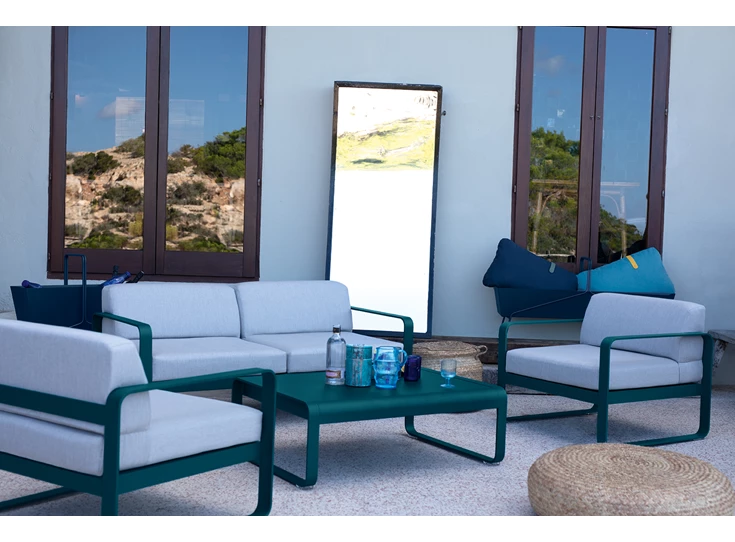 Fermob-Bellevie-sofa-2-zit-160x75x71cm-cactus-stof-gris-flanelle